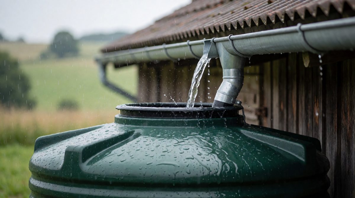 Rainwater can be collected from roofs for farming