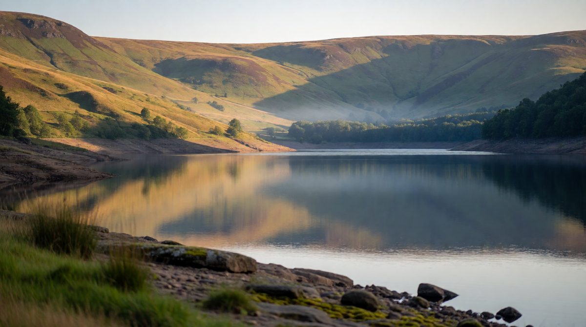 Reservoirs like Ladybower store water for cities