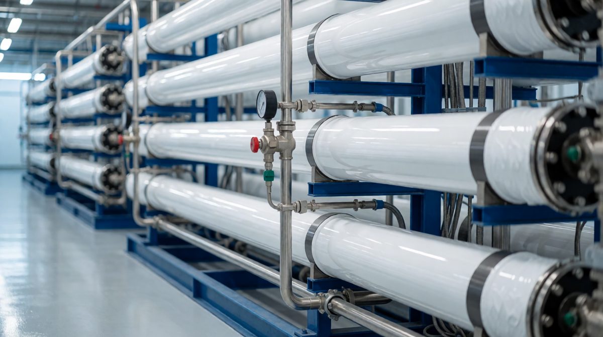 Desalination turns seawater into fresh water