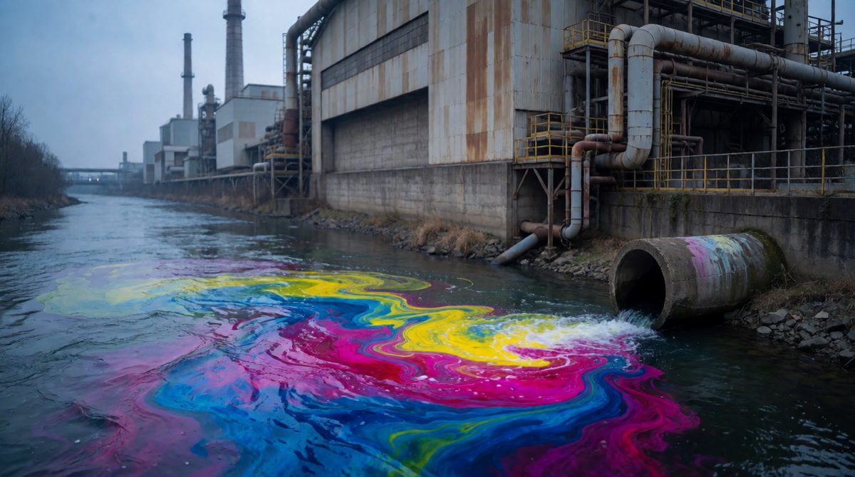 Textile dyes can pollute rivers
