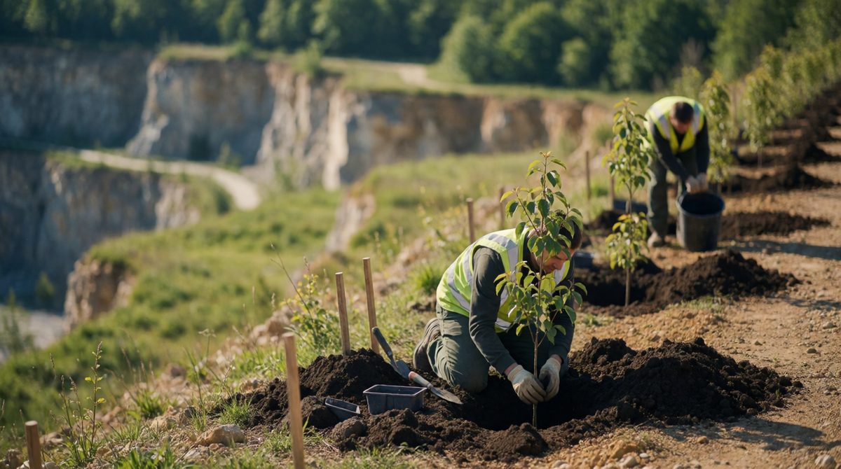 Replanting helps restore old mining land