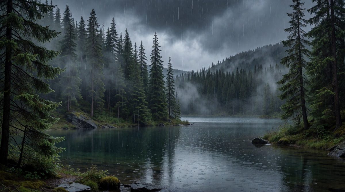 Acid rain forms when gases from burning fuels dissolve in clouds, then falls on lakes and forests far from the source