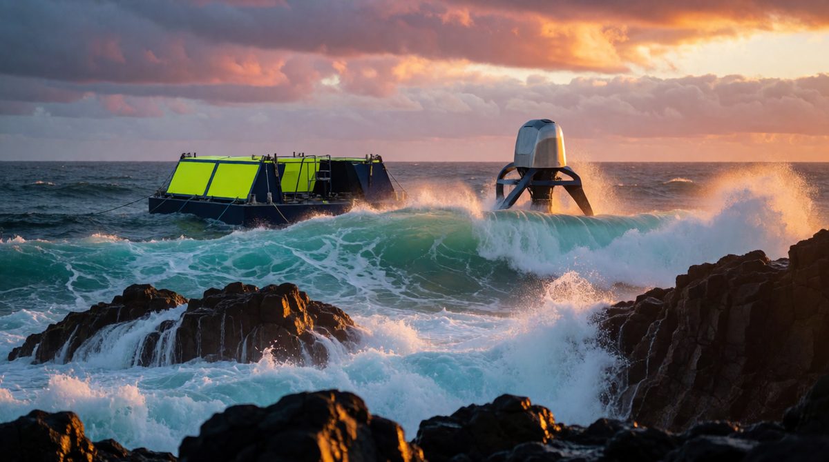 Waves and tides hold huge energy: this offshore turbine array shows how we can turn them into electricity