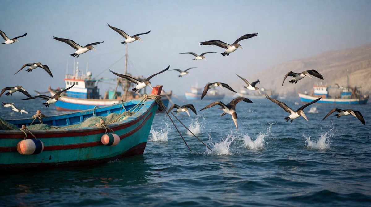Upwelling brings nutrients that attract huge shoals of fish