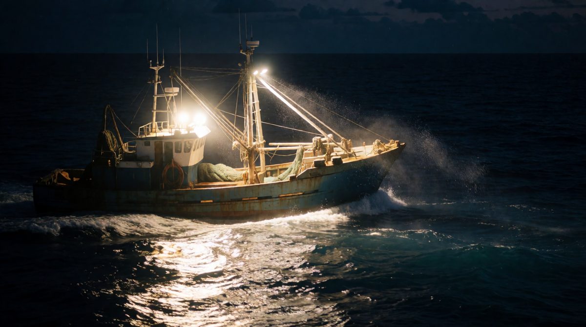 Illegal fishing is hard to police in international waters