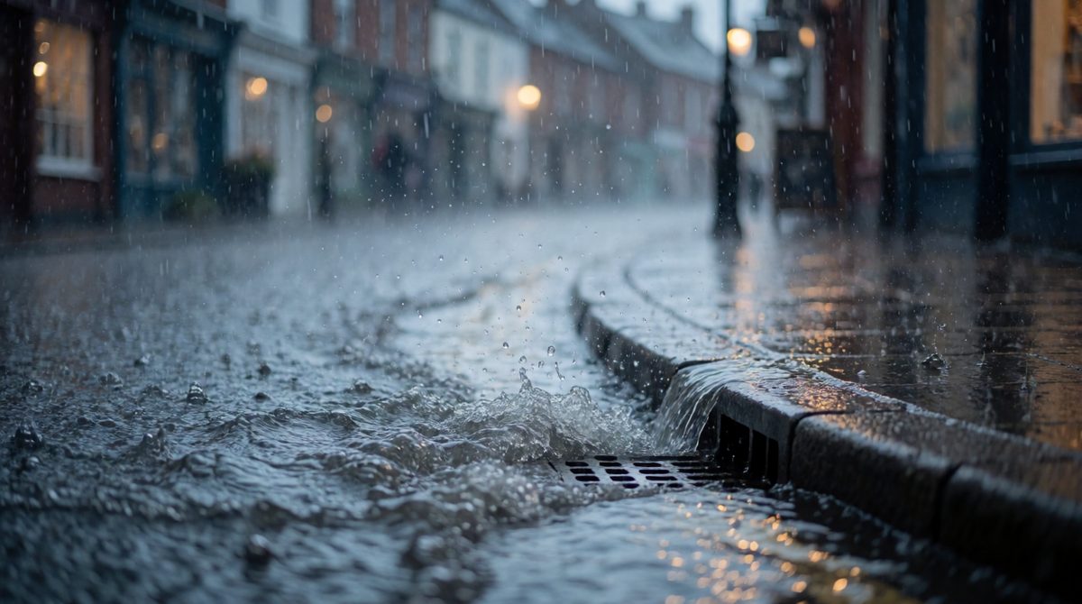 Prolonged rain can overwhelm rivers and drains