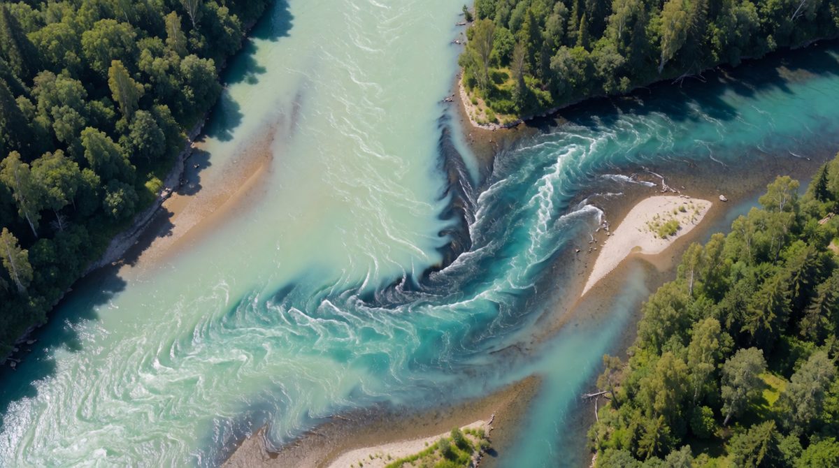 Flood risk is higher where rivers meet