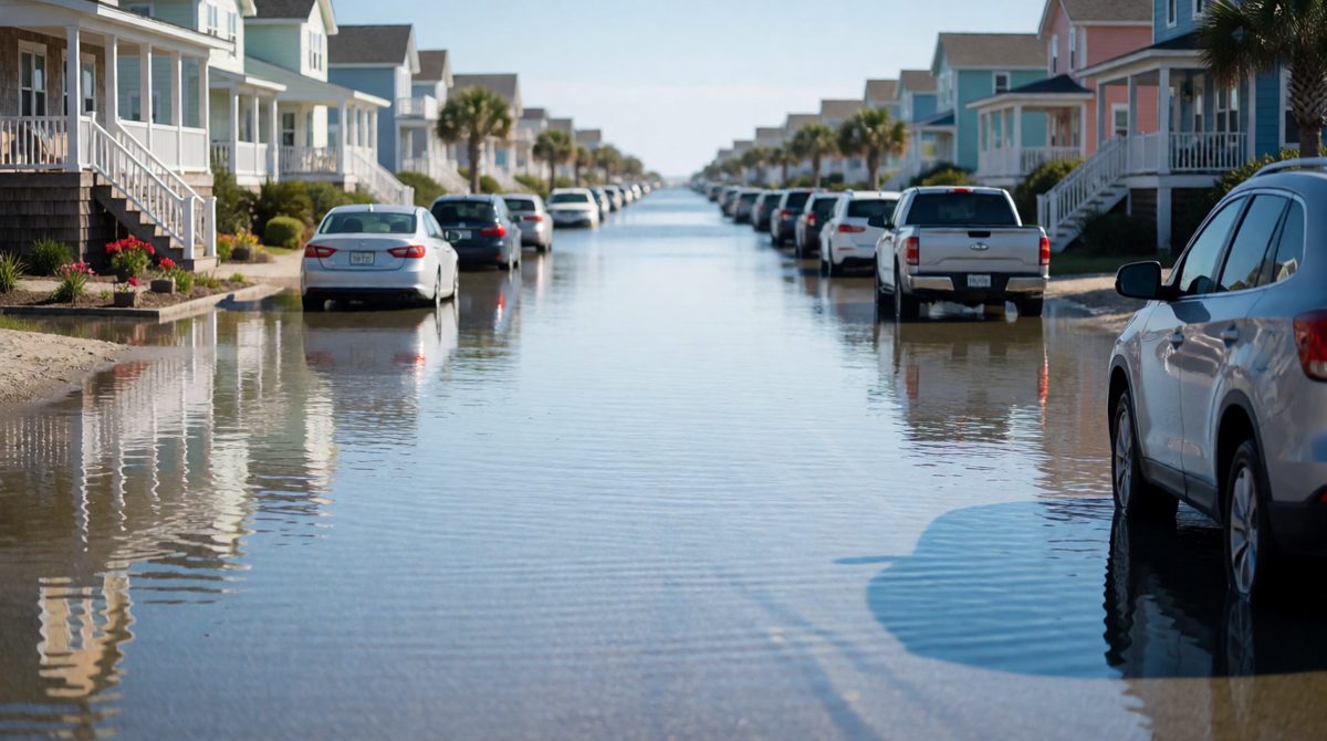 As oceans warm and ice melts, sea level rises - and high tides creep further up low-lying streets