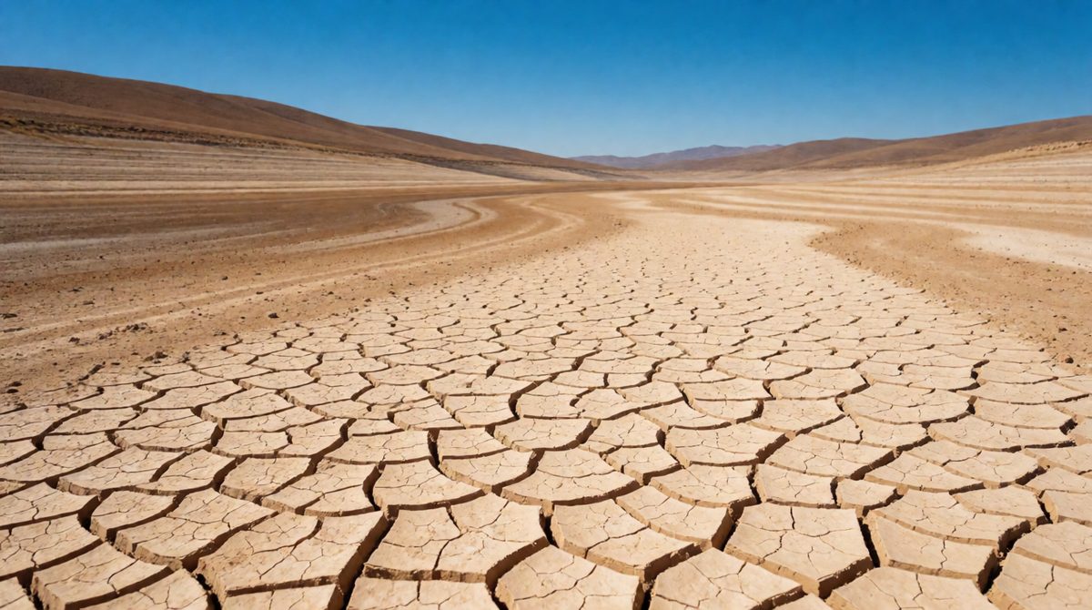 Long spells of high pressure bring clear skies and no rain - reservoirs fall and the ground dries and cracks