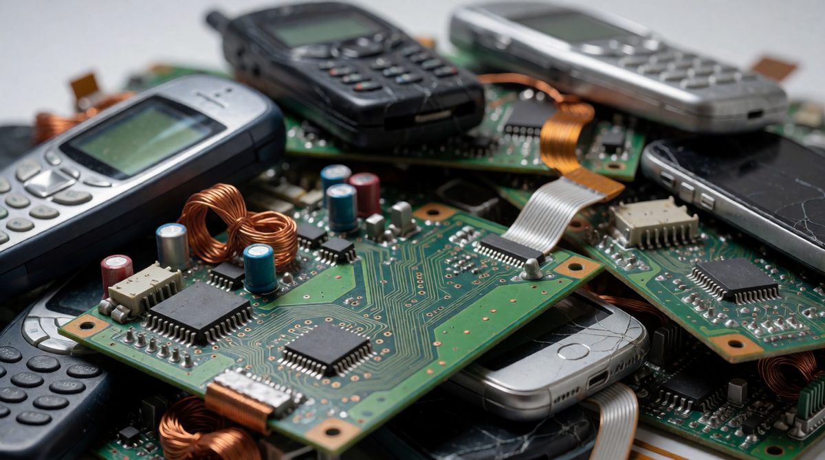 Old electronics contain valuable metals