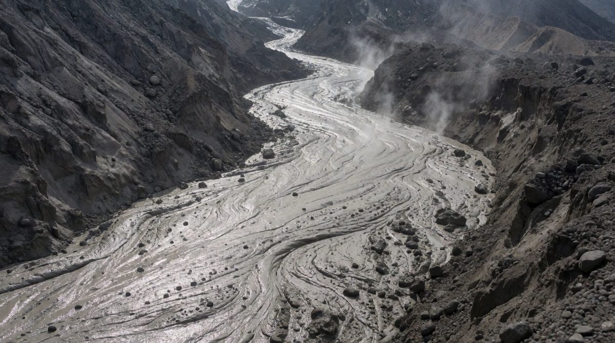 Lahars are fast-moving volcanic mudflows