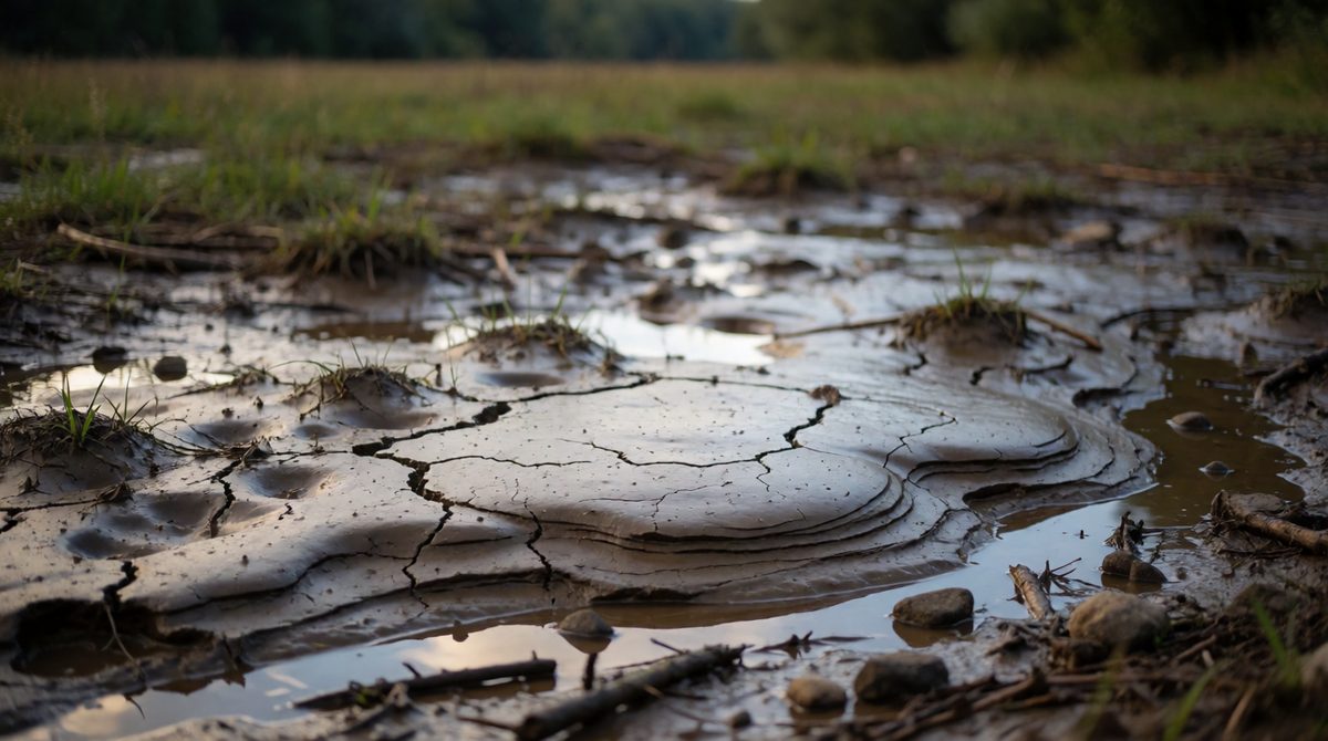 Floods leave fresh sediment across floodplains