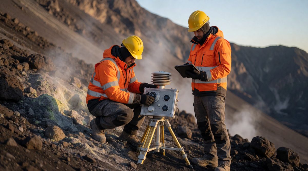 Scientists monitor volcanoes for warning signs