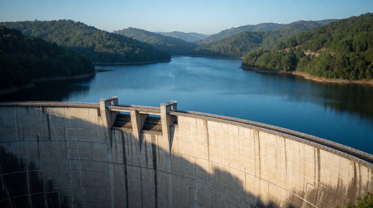Dams and reservoirs store water in wet months so there is still a supply when it turns dry