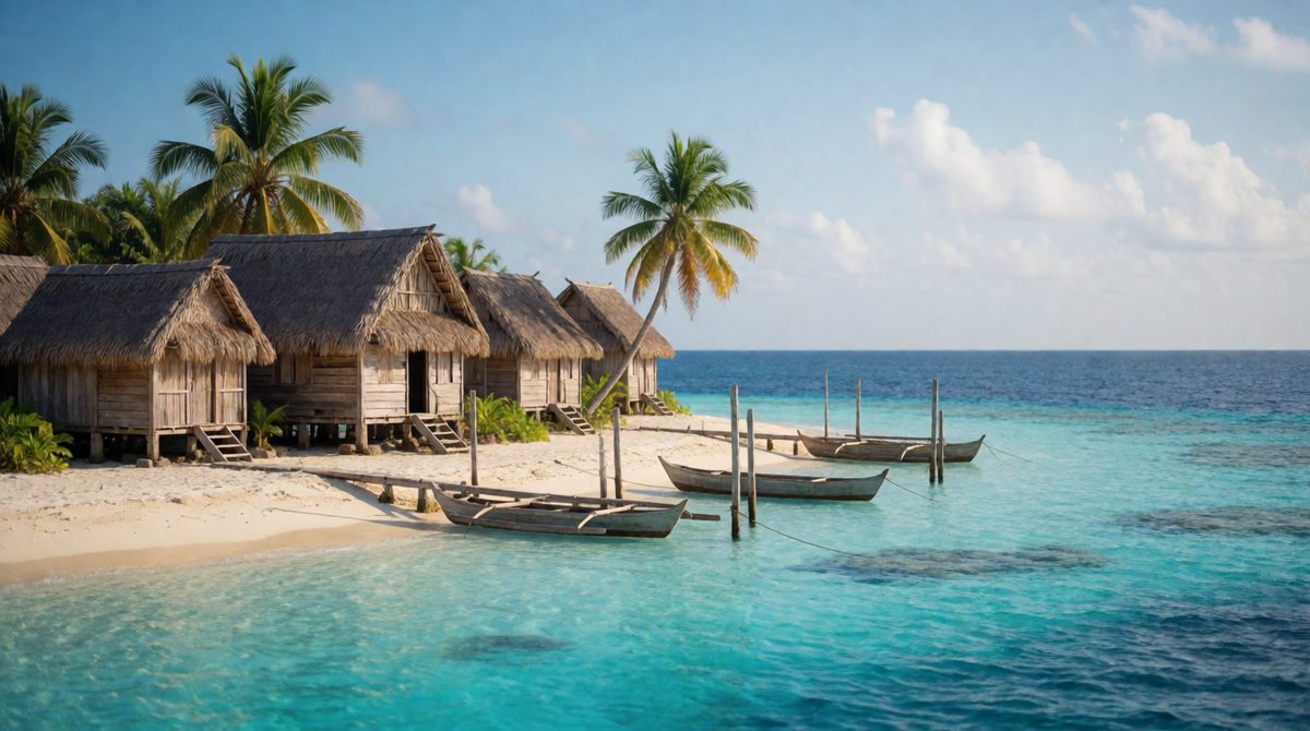 Low-lying islands are threatened by rising seas