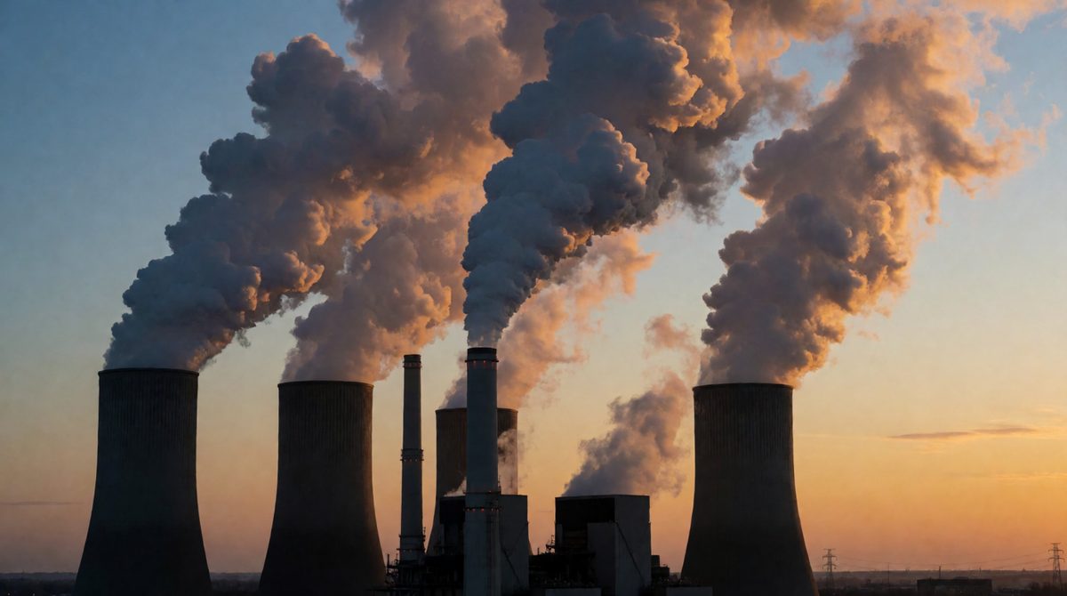 Burning fossil fuels releases carbon dioxide - the main driver of climate change from power stations