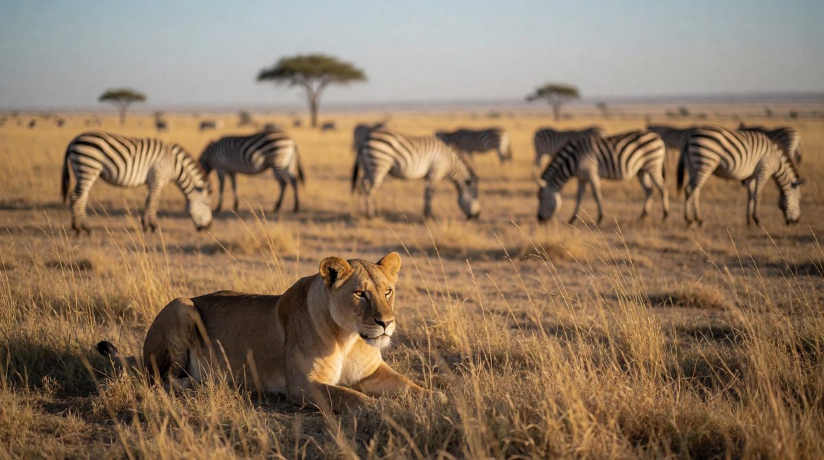 Predators and prey are linked in the Serengeti food web