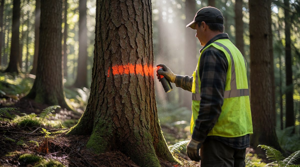 Selective logging removes only some of the trees