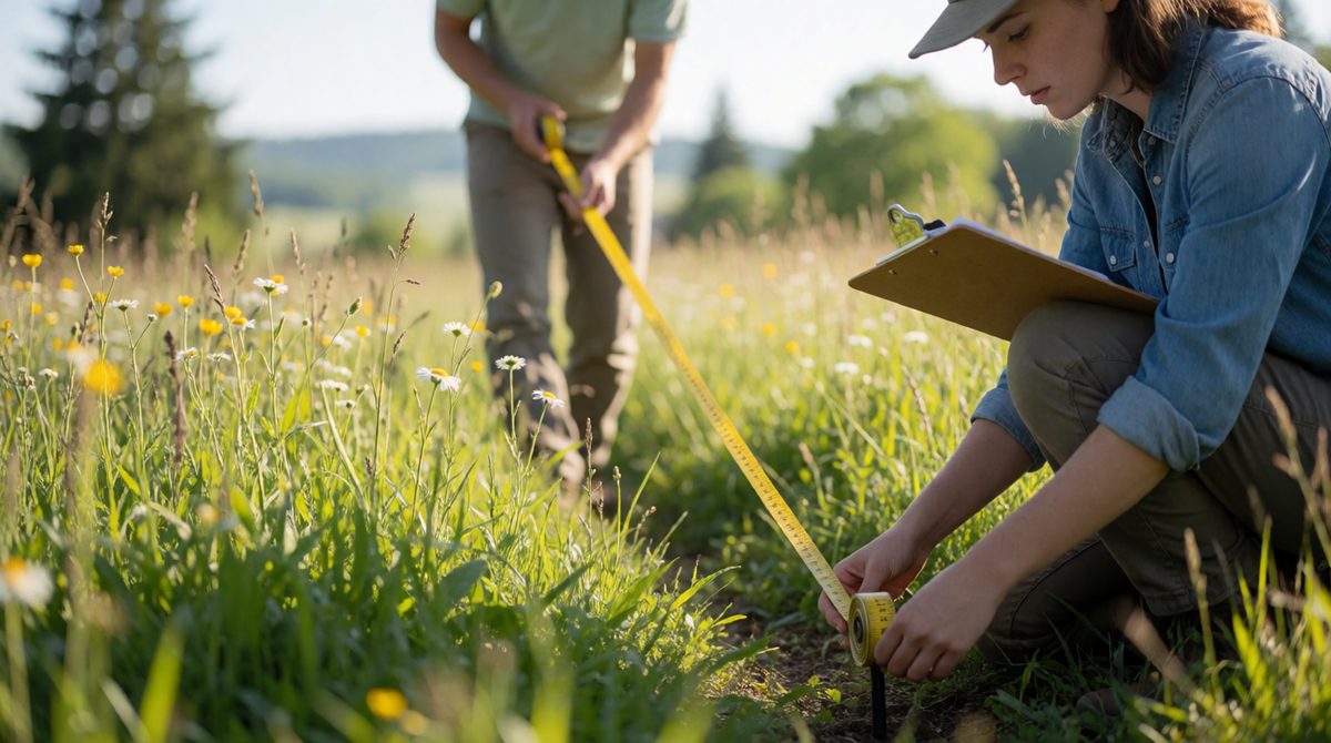 Transects show how plants change across an area