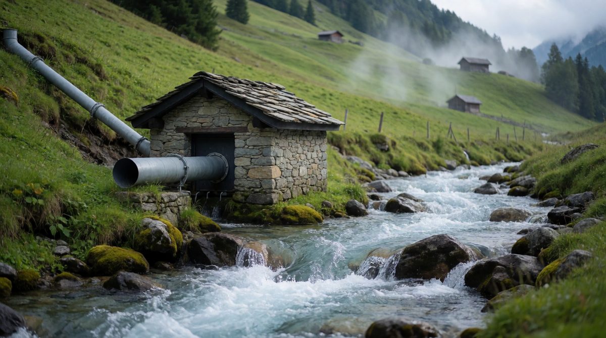 A tiny micro-hydro turbine can power a whole village from one small stream, no giant dam needed
