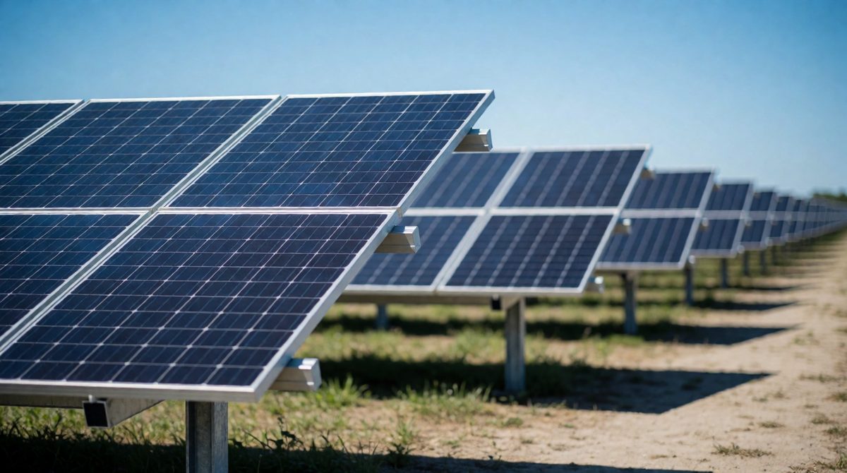 Photovoltaic panels turn sunlight into electricity