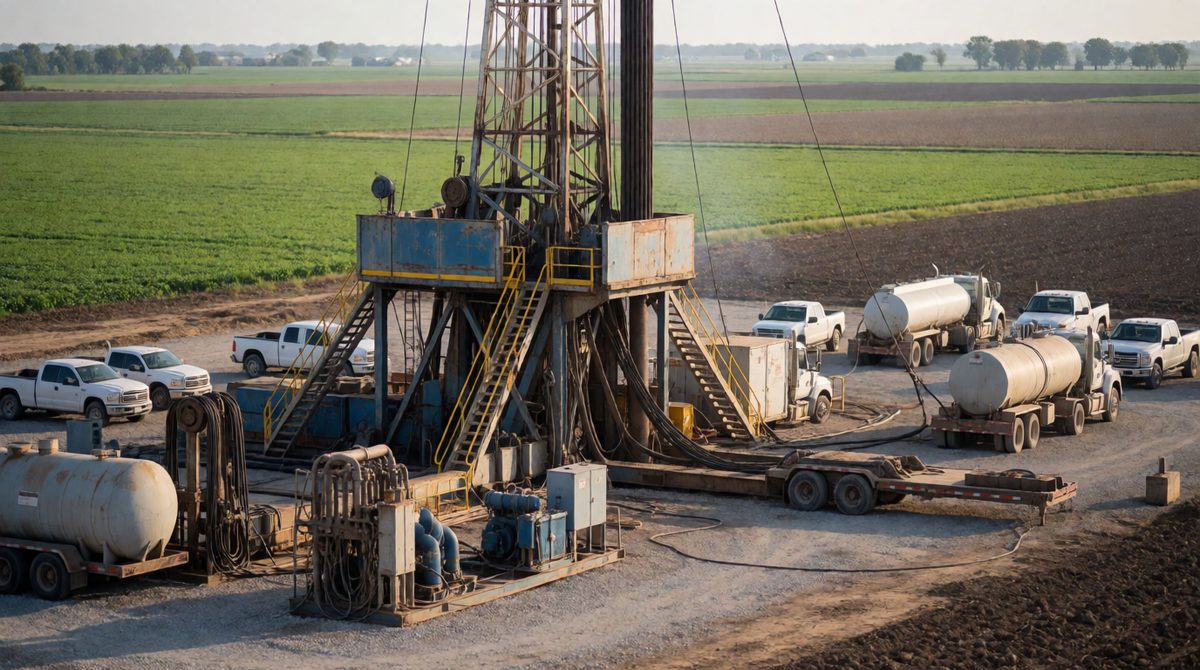 Fracking pumps liquid underground to release gas