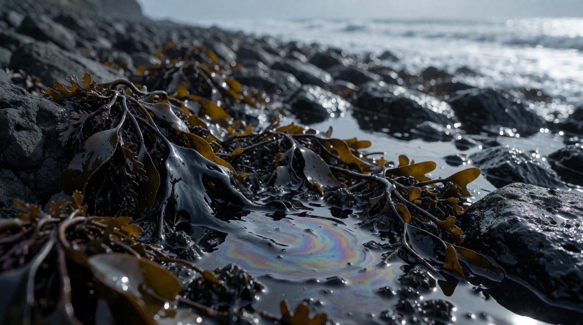 Oil can smother coastal habitats