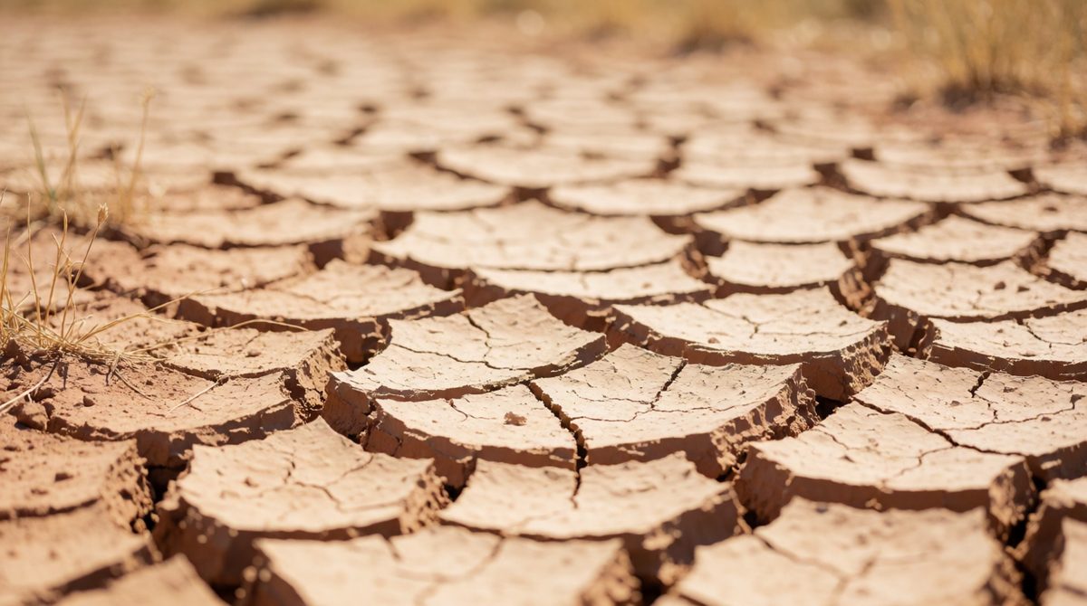 Clay soils can crack when they dry out