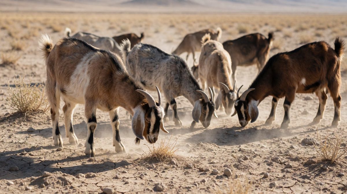 Overgrazing strips the land of vegetation