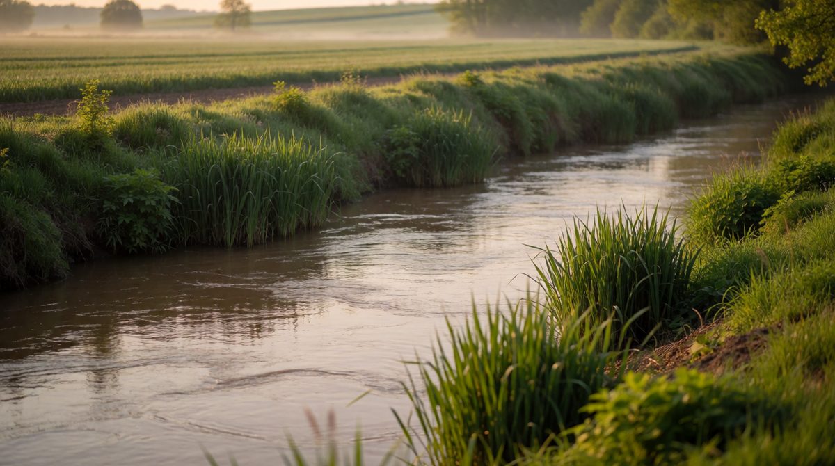 Planting vegetation along riverbanks traps soil before it can silt up the river