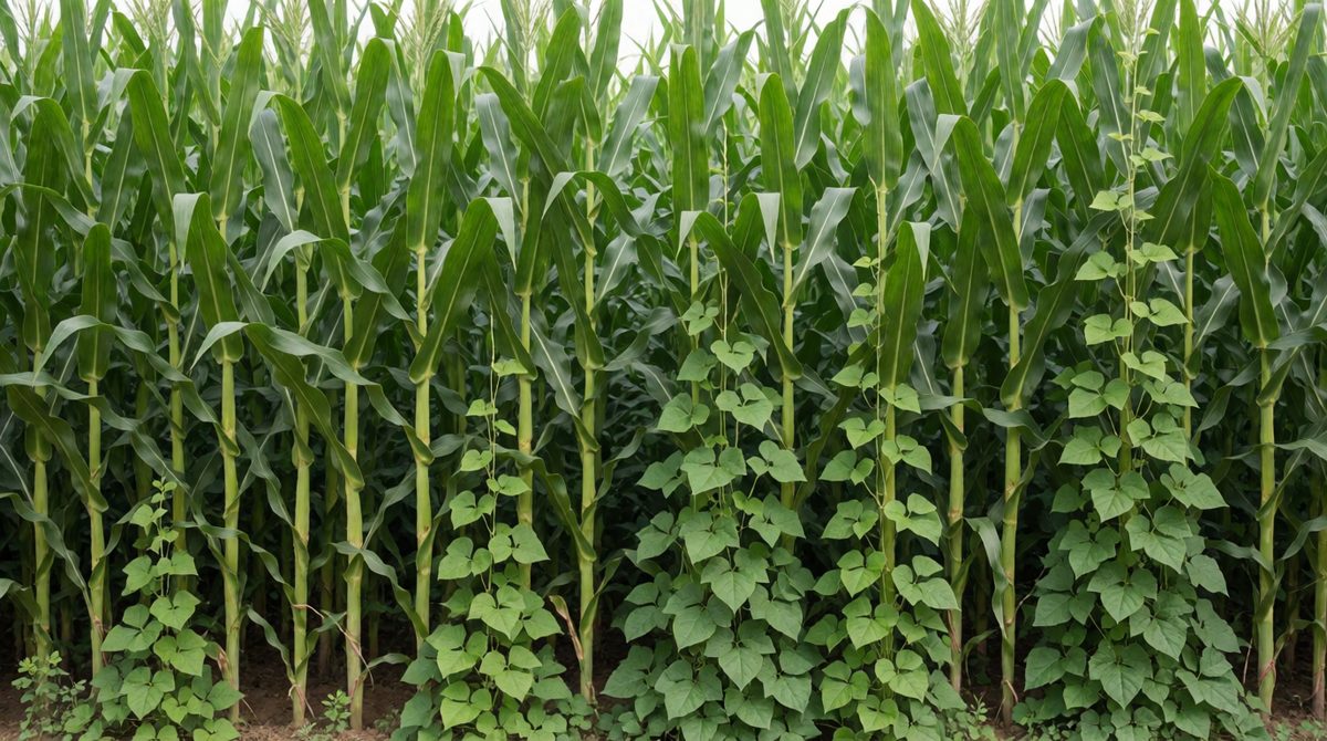 Intercropping grows two crops side by side