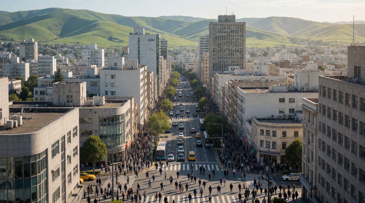 Ratios help compare places, like how many people share each square kilometre in a crowded city versus the countryside