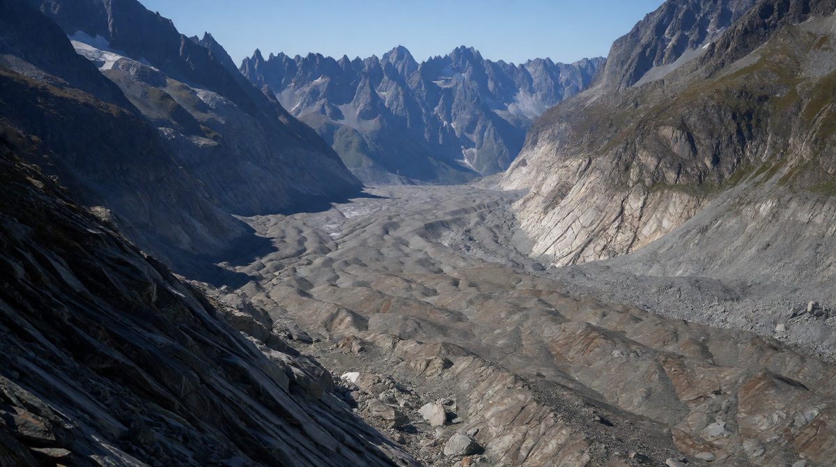 Trends in data, like retreating glaciers, can be shown with best fit lines