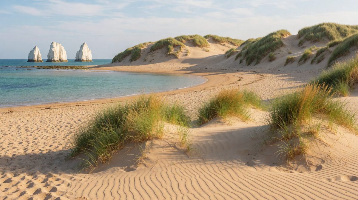 Studland Bay in Dorset, a popular coastal fieldwork site