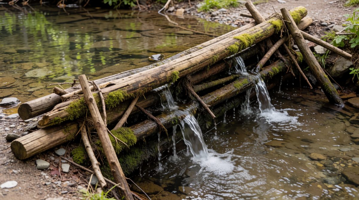 Leaky dams slow the flow of water - natural flood management