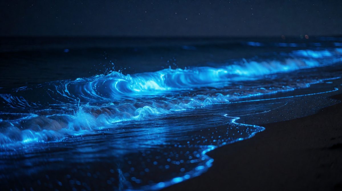 Some dinoflagellates glow - bioluminescence