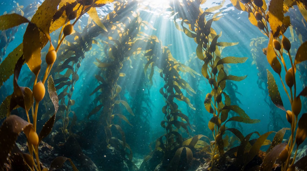 Marine plants are adapted to capture light underwater