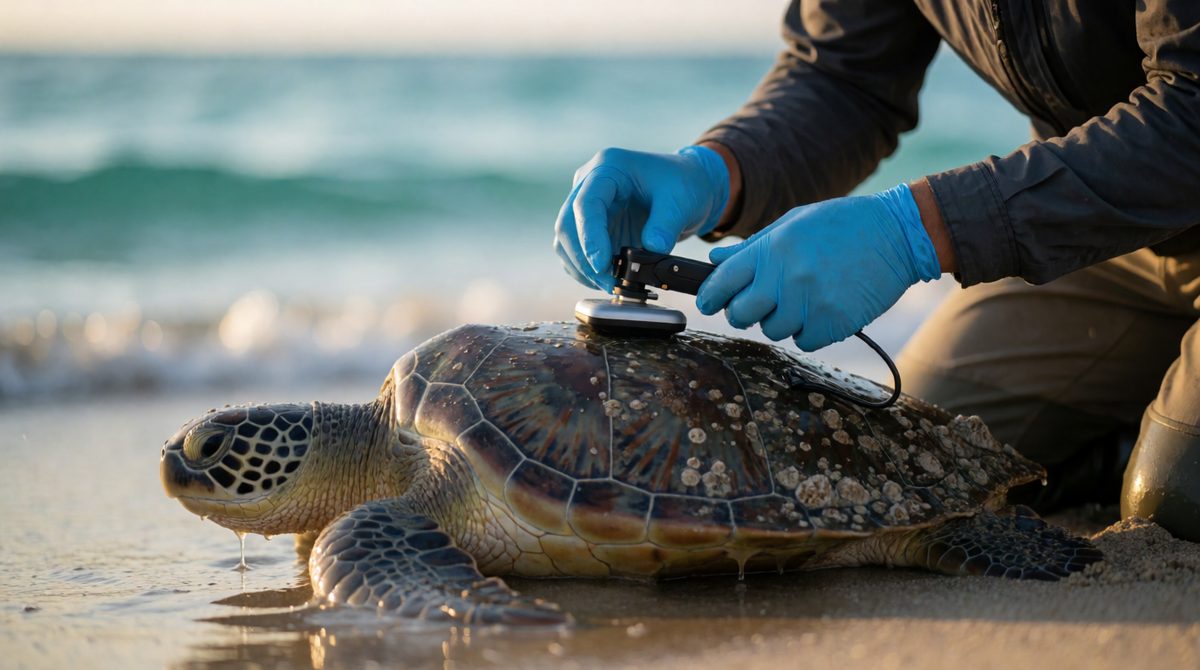 Satellite tags track animal migrations