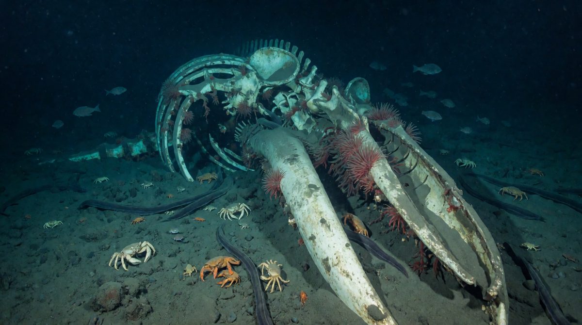 Decomposers recycle nutrients on the seabed