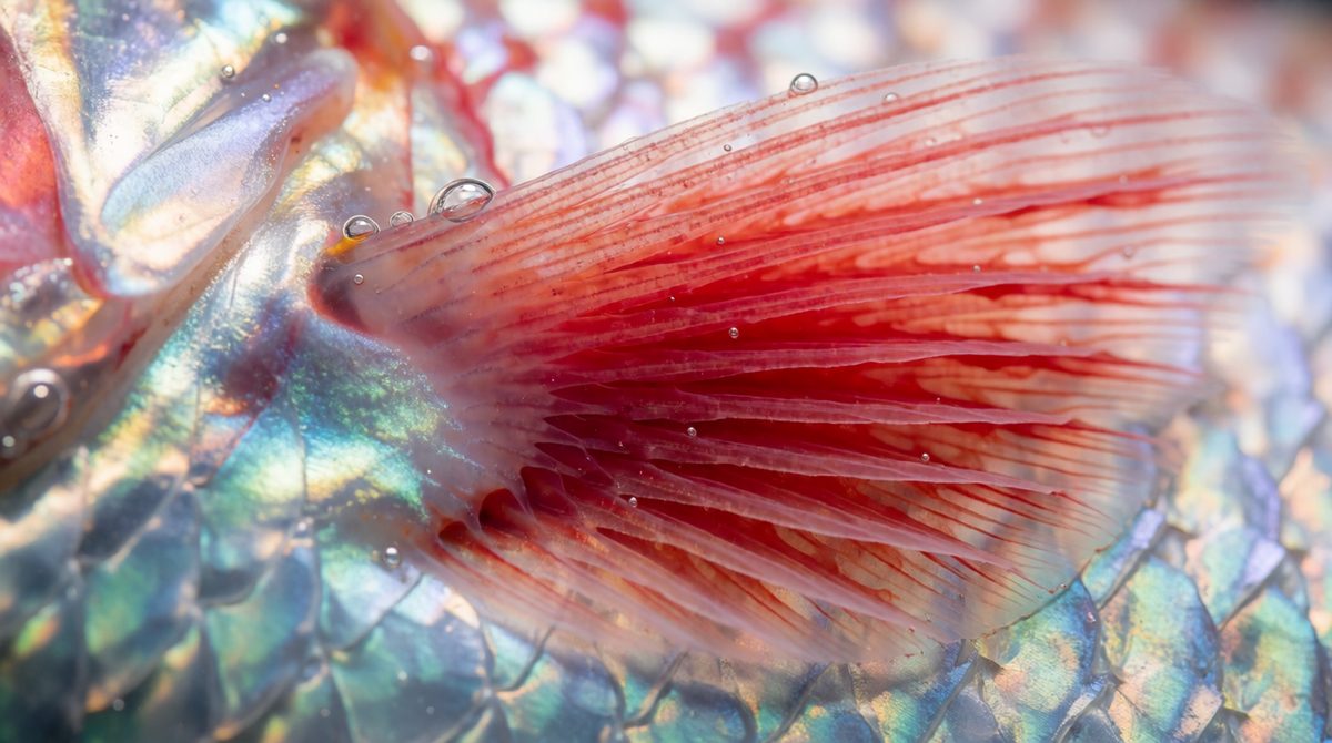 Fish exchange gases through their gills
