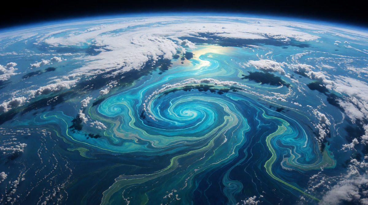 Ocean currents spread nutrients around