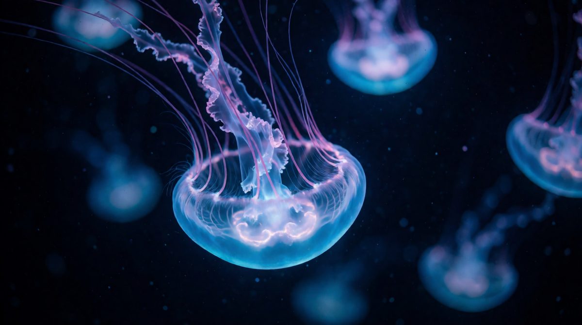 Many deep-sea animals produce their own light