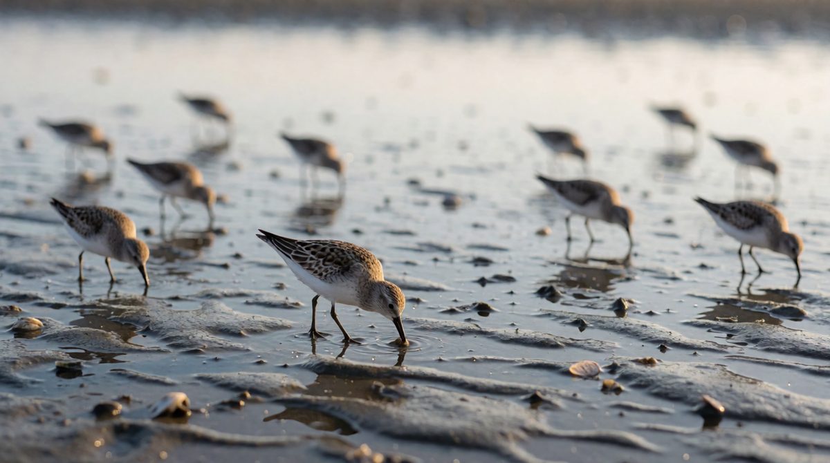 Muddy shores are rich feeding grounds