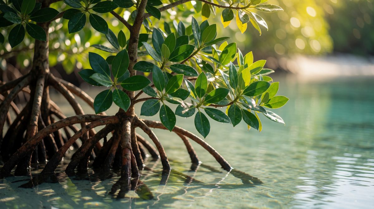 Mangroves cope with salty water