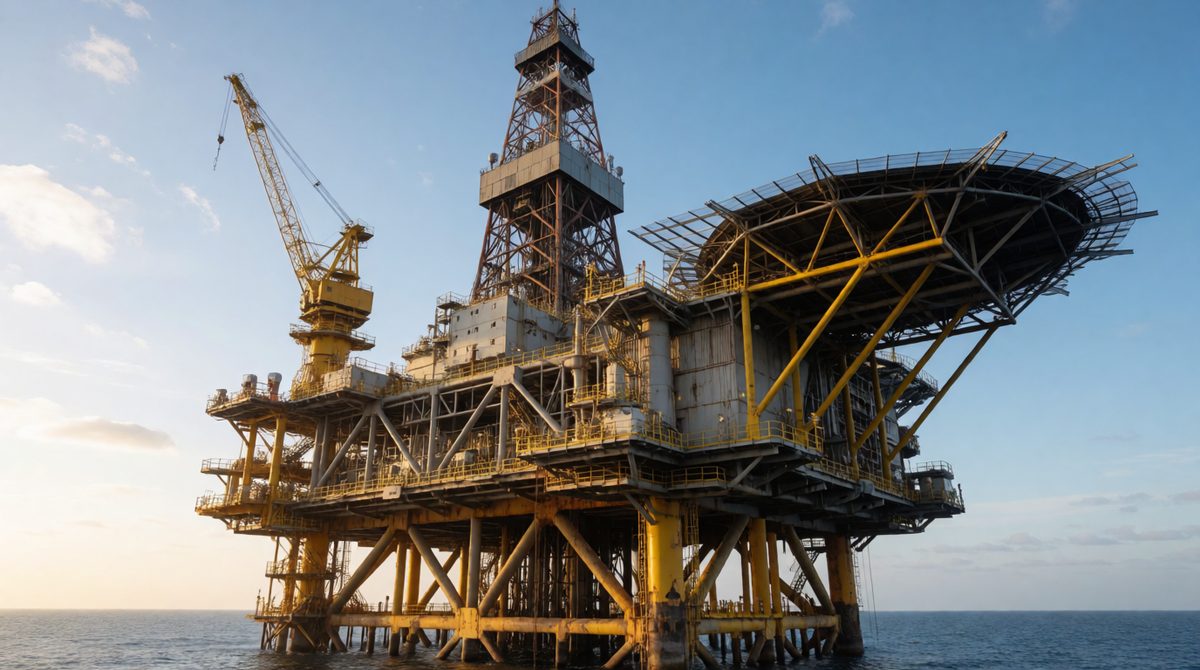Resources are extracted from the seabed