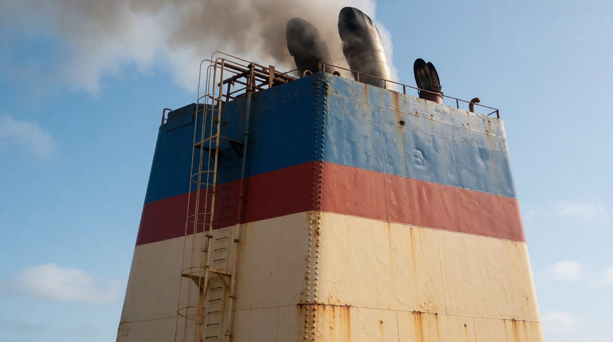 Fossil fuels power ships and industries