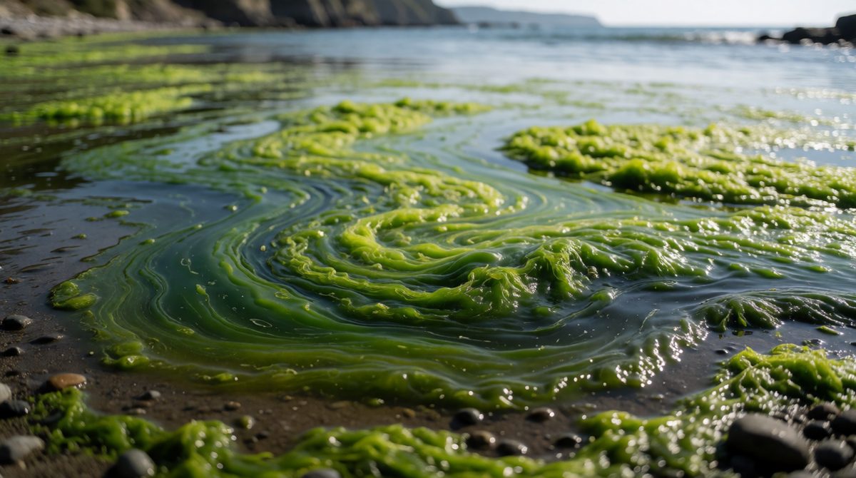Excess nutrients cause algal blooms