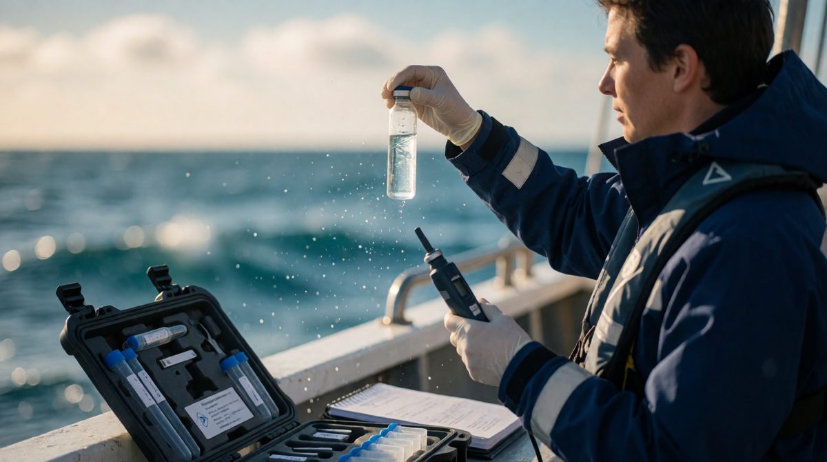 Testing pH in marine environments