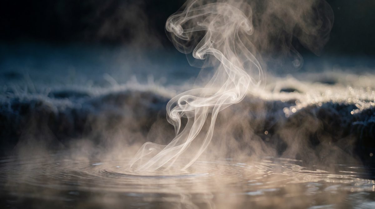 Warmer particles spread out and become less dense
