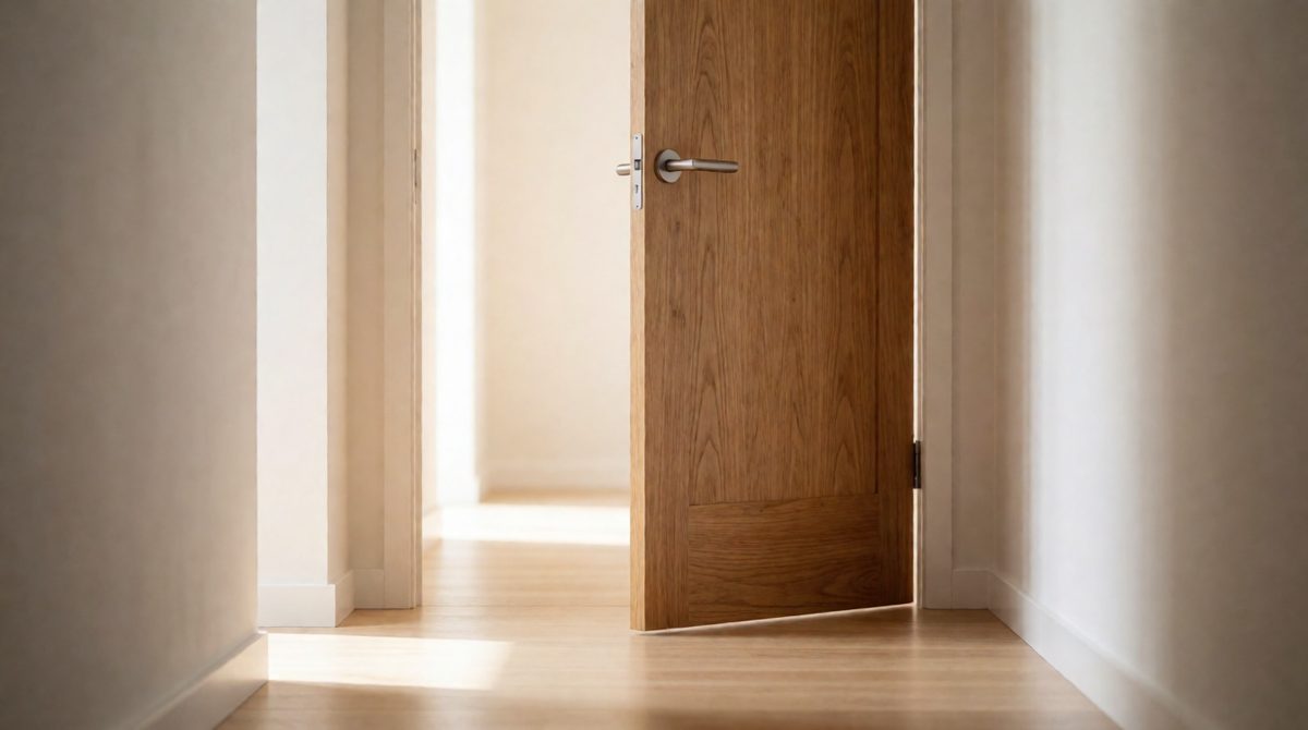 We see a door as rectangular even when it is open